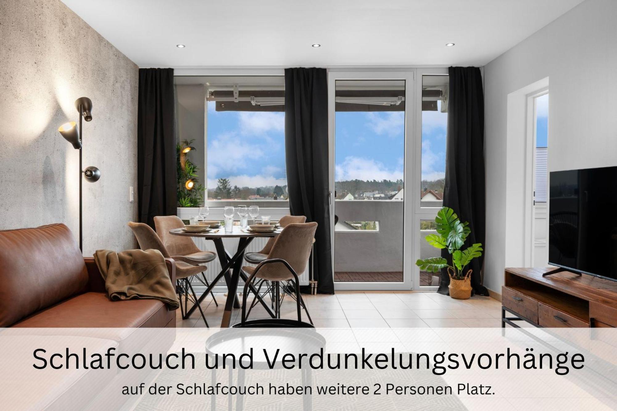 Apartamento Urban Jungle Industrial Parkplatz Balkon Business Dreieich Exterior foto