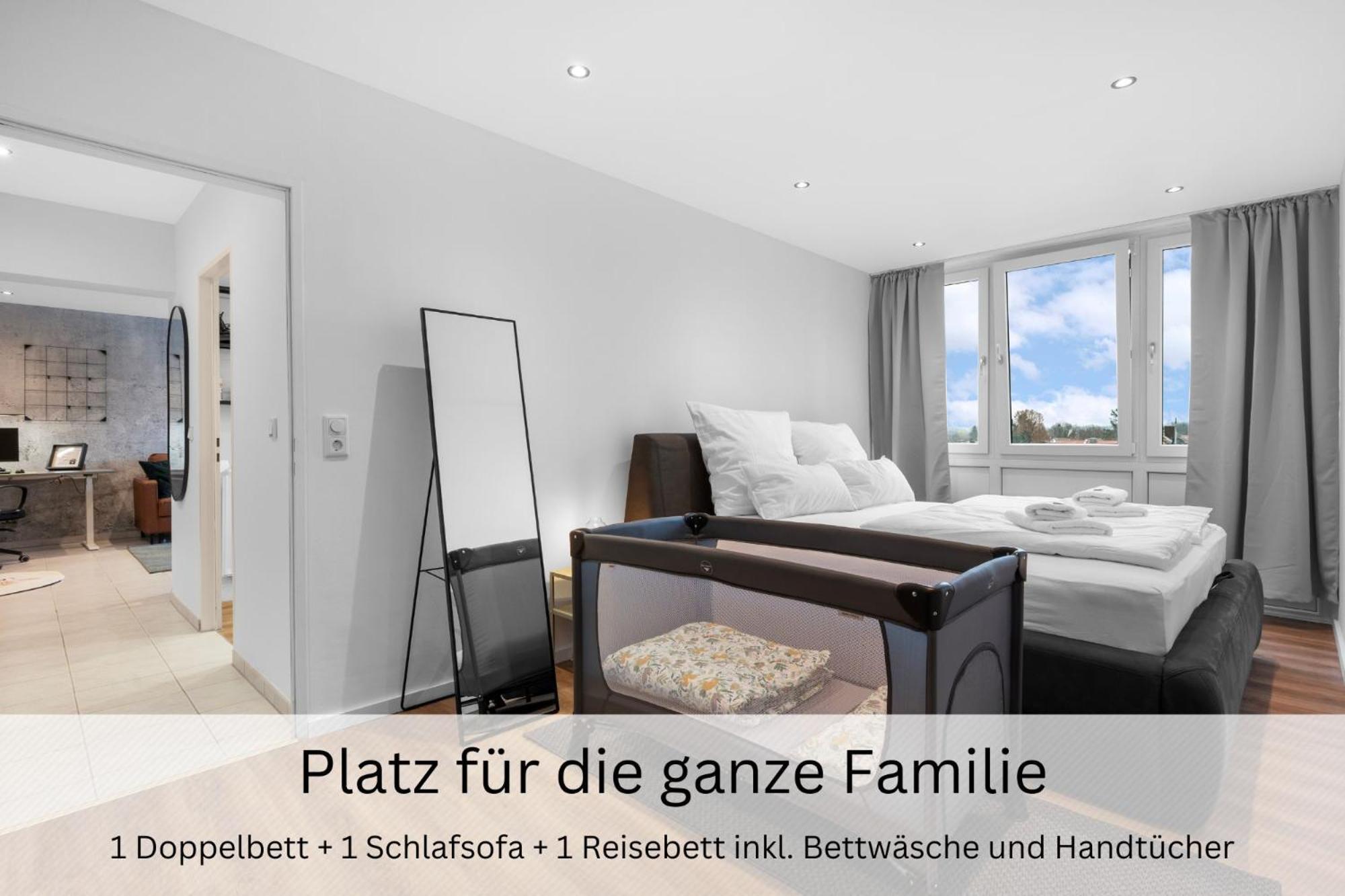 Apartamento Urban Jungle Industrial Parkplatz Balkon Business Dreieich Exterior foto